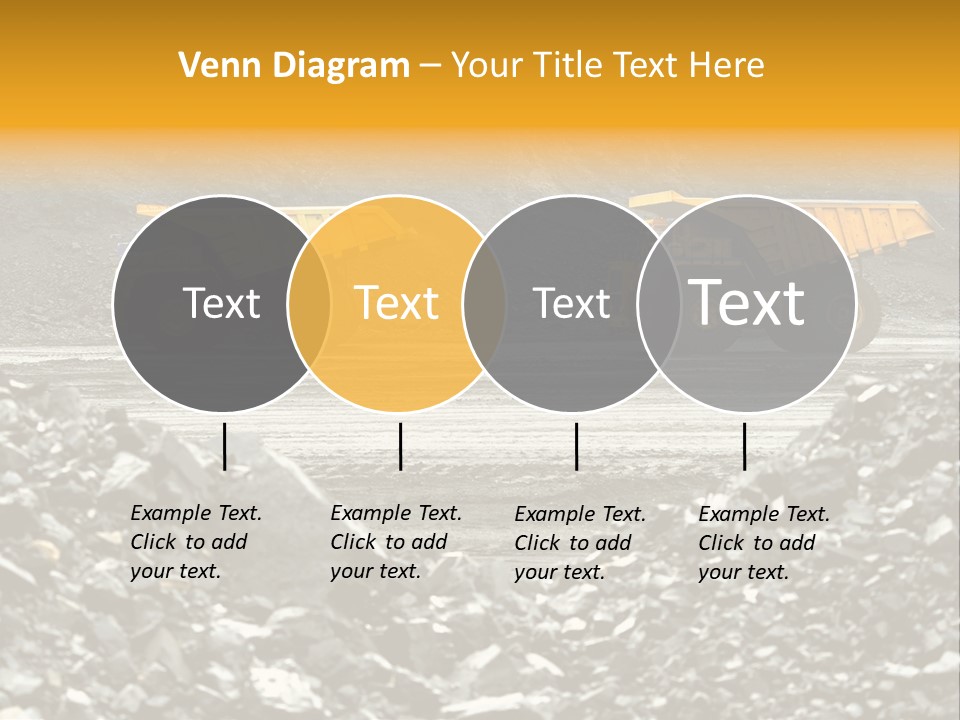 Business Coal Mining Mine PowerPoint Template