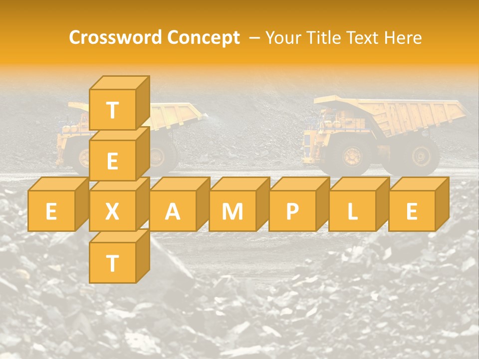 Business Coal Mining Mine PowerPoint Template