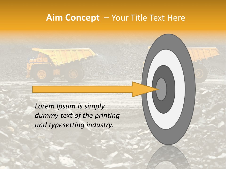 Business Coal Mining Mine PowerPoint Template