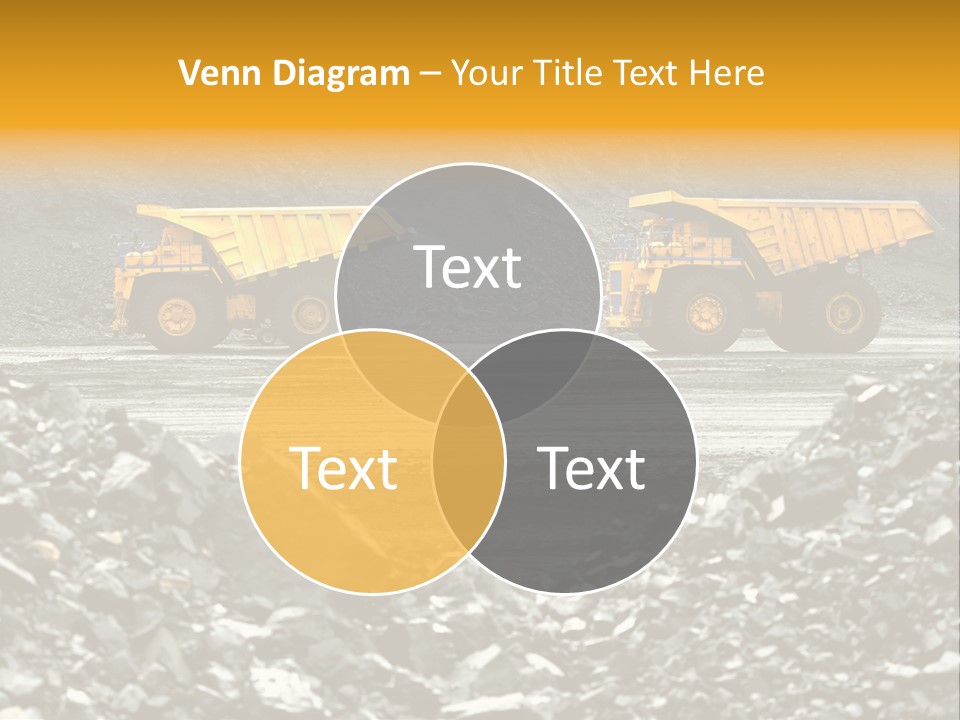 Business Coal Mining Mine PowerPoint Template