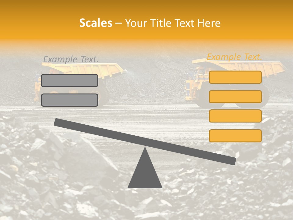 Business Coal Mining Mine PowerPoint Template