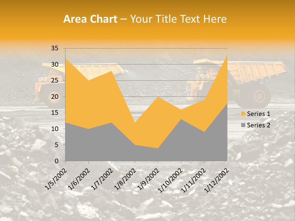 Business Coal Mining Mine PowerPoint Template