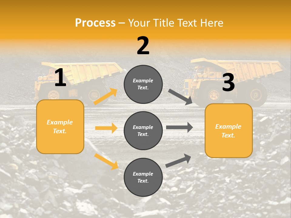 Business Coal Mining Mine PowerPoint Template