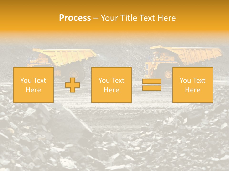 Business Coal Mining Mine PowerPoint Template