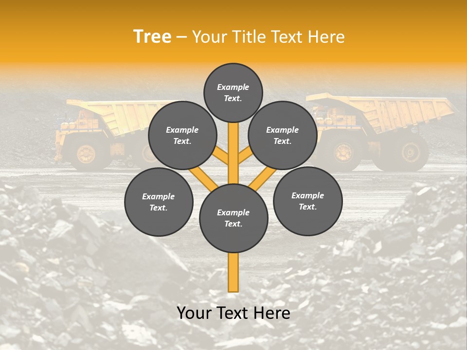 Business Coal Mining Mine PowerPoint Template