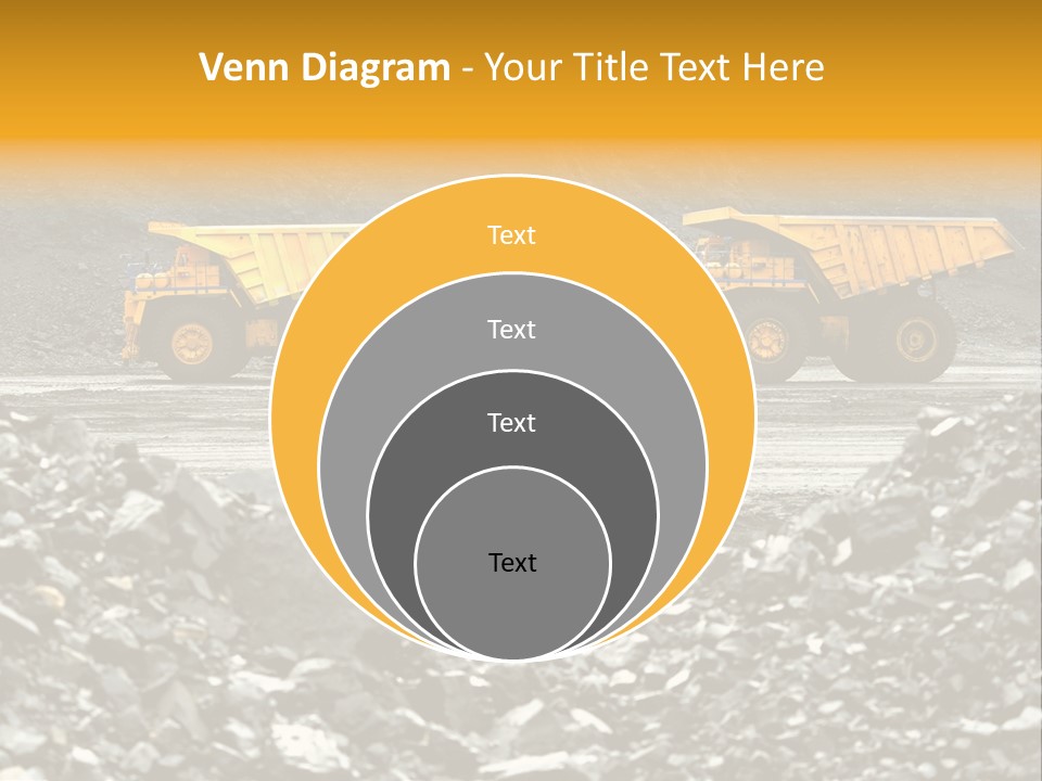Business Coal Mining Mine PowerPoint Template