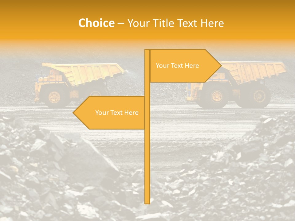 Business Coal Mining Mine PowerPoint Template