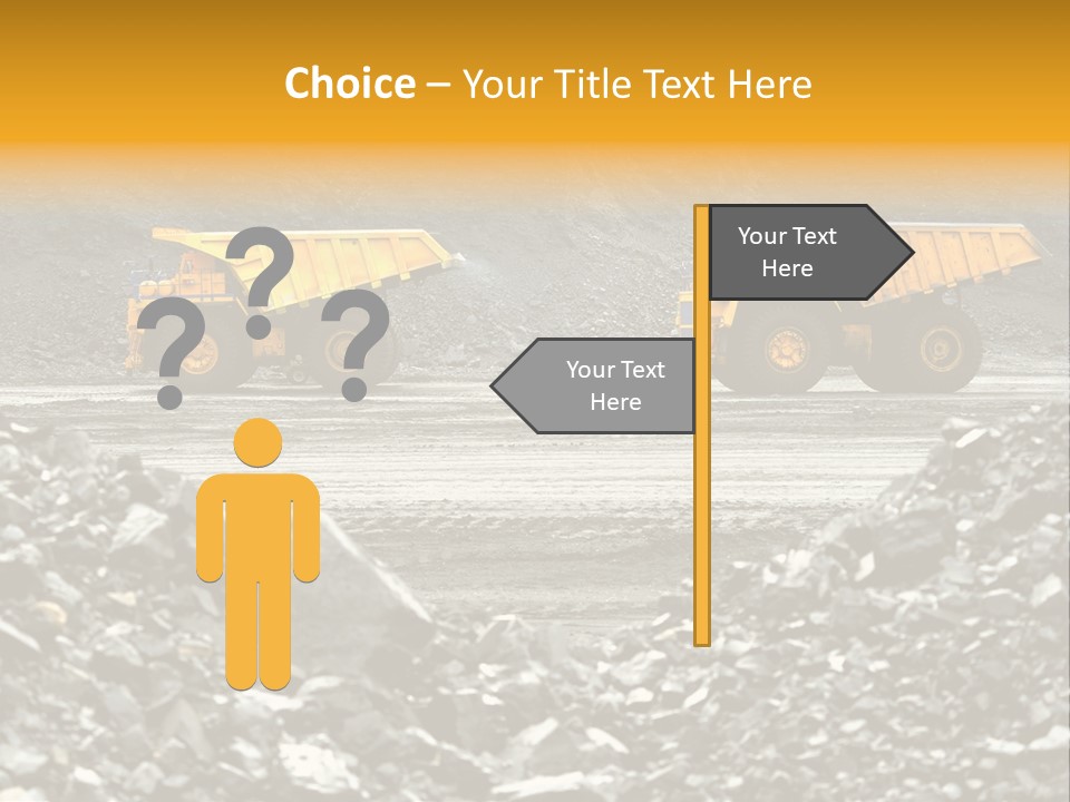 Business Coal Mining Mine PowerPoint Template