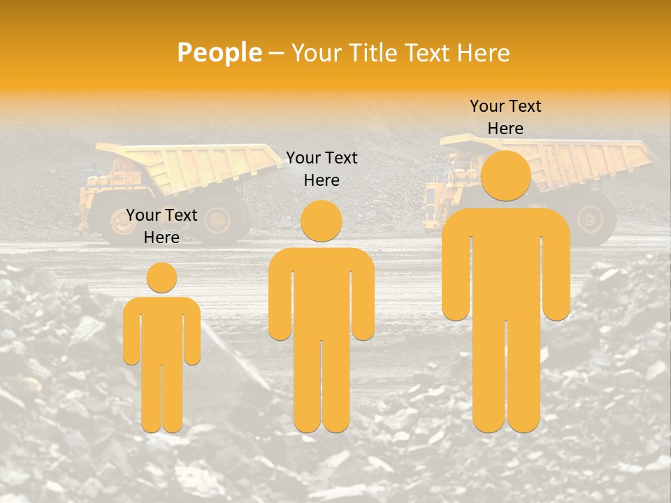 Business Coal Mining Mine PowerPoint Template