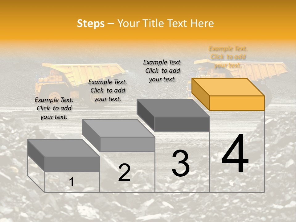Business Coal Mining Mine PowerPoint Template