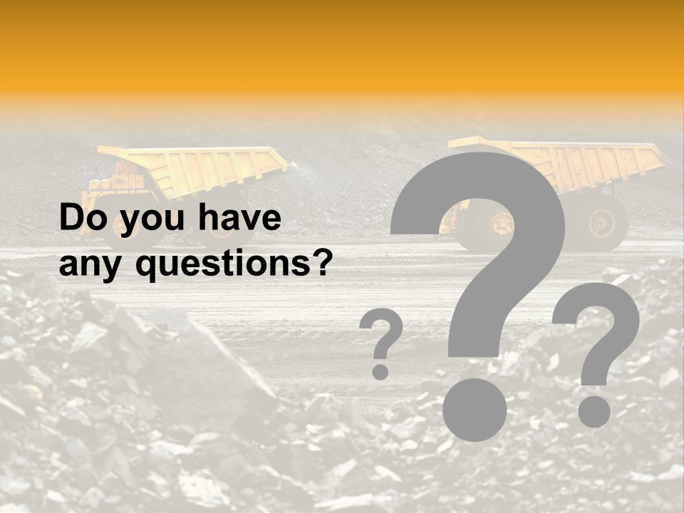 Business Coal Mining Mine PowerPoint Template