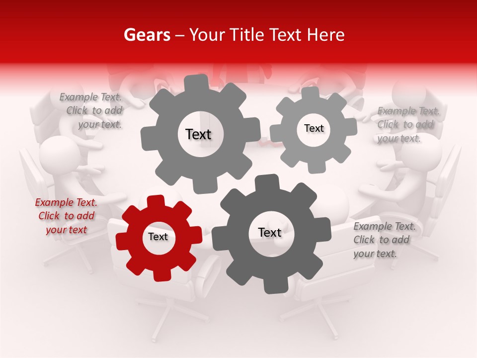 Blue Human Director PowerPoint Template