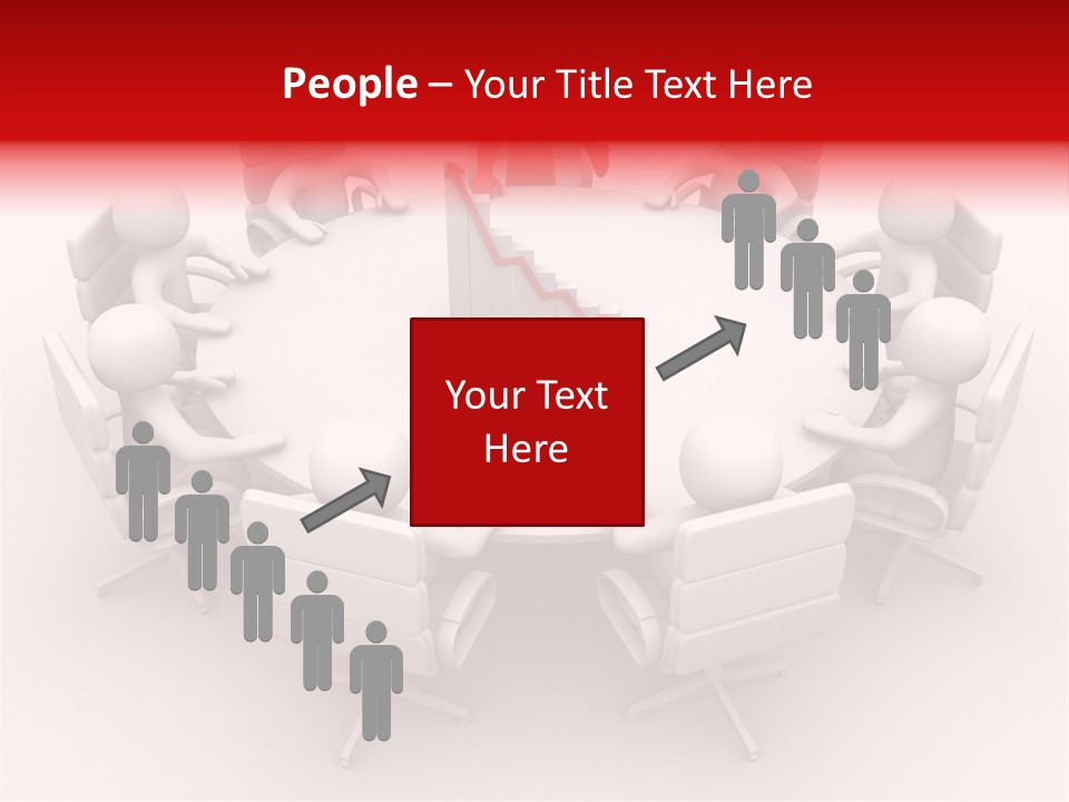 Blue Human Director PowerPoint Template