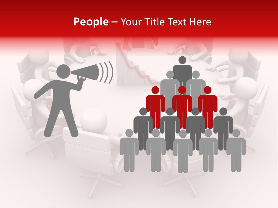 Blue Human Director PowerPoint Template