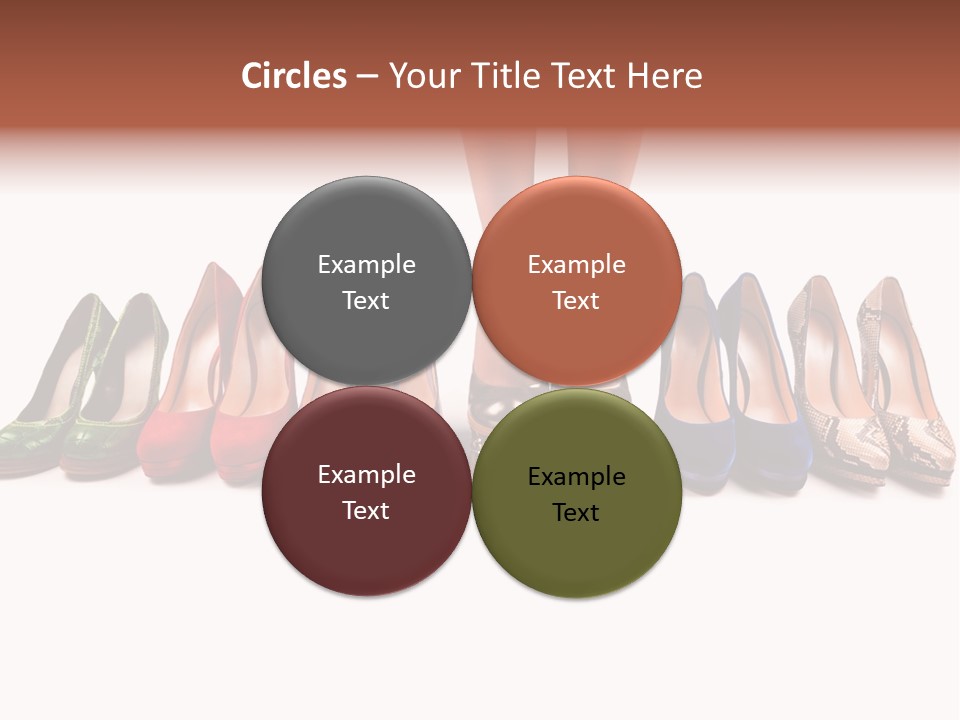 Isolated On White Beauty Foot PowerPoint Template