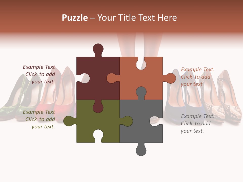 Isolated On White Beauty Foot PowerPoint Template