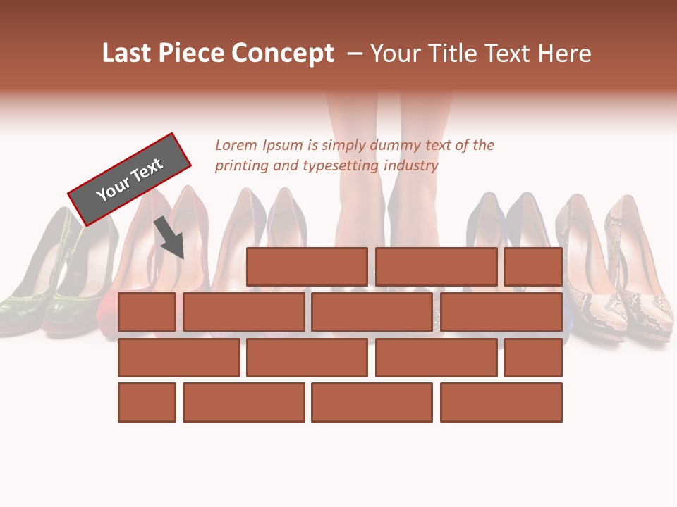 Isolated On White Beauty Foot PowerPoint Template