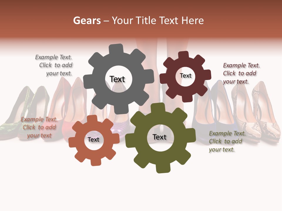 Isolated On White Beauty Foot PowerPoint Template