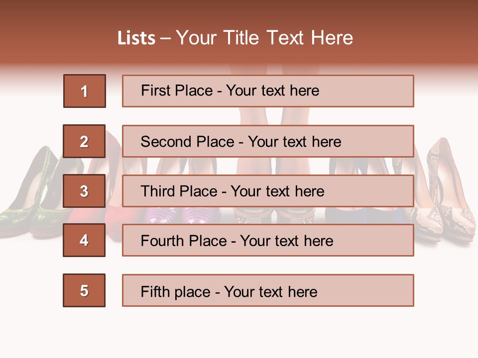Isolated On White Beauty Foot PowerPoint Template