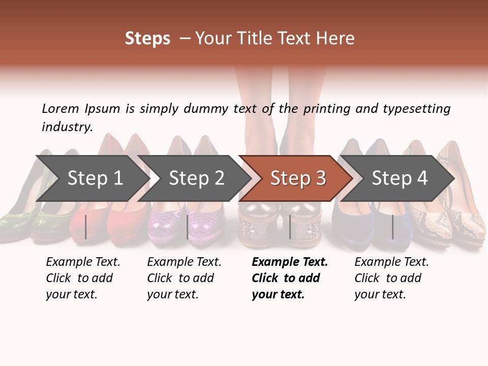 Isolated On White Beauty Foot PowerPoint Template