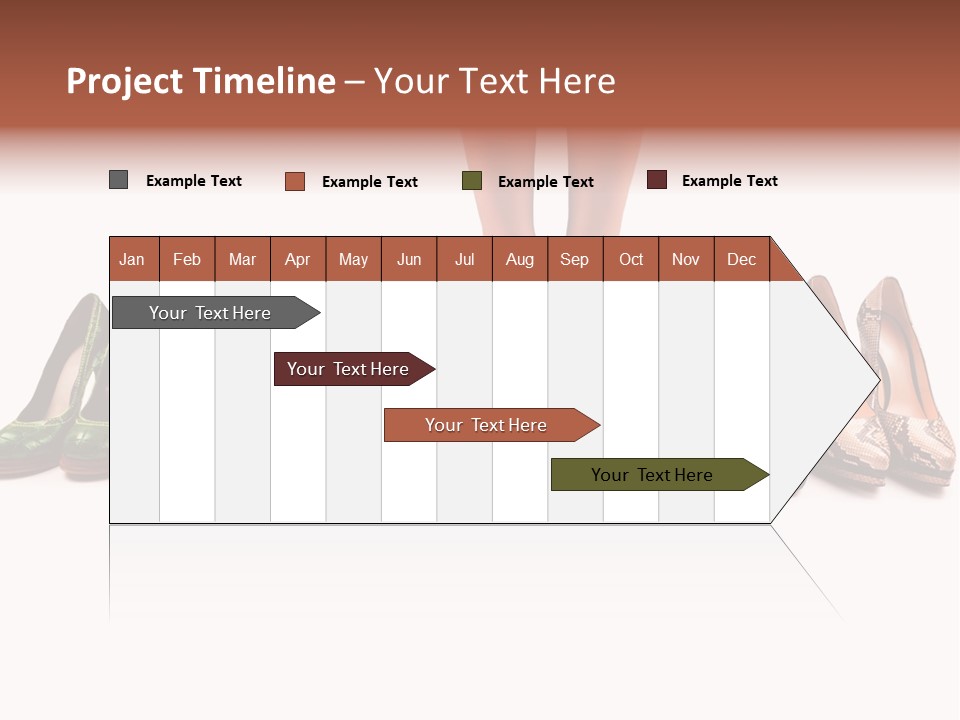 Isolated On White Beauty Foot PowerPoint Template