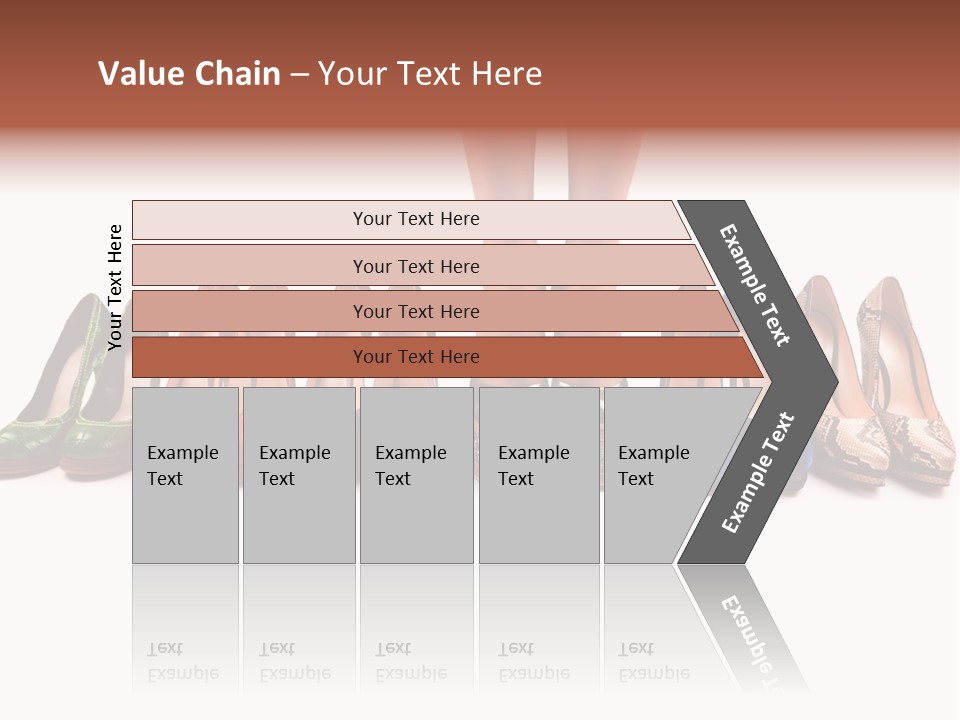 Isolated On White Beauty Foot PowerPoint Template