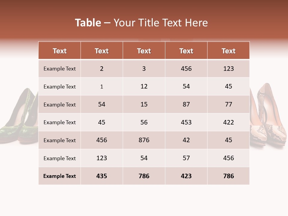 Isolated On White Beauty Foot PowerPoint Template