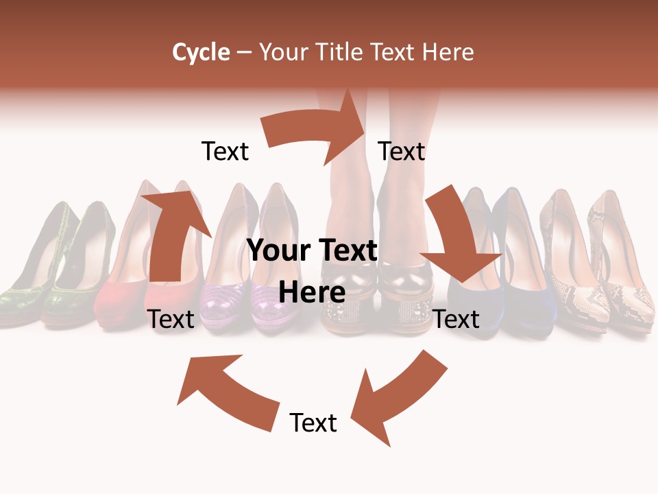 Isolated On White Beauty Foot PowerPoint Template