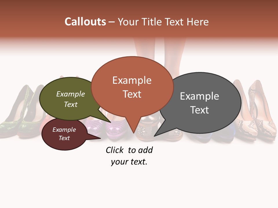 Isolated On White Beauty Foot PowerPoint Template