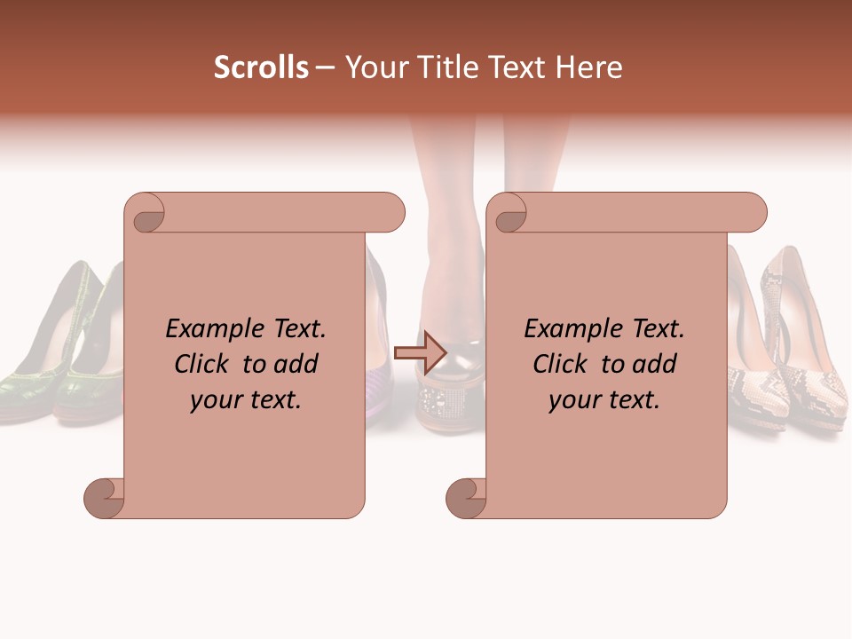 Isolated On White Beauty Foot PowerPoint Template