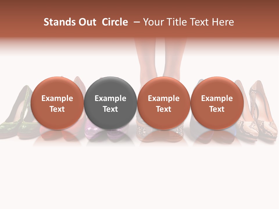 Isolated On White Beauty Foot PowerPoint Template