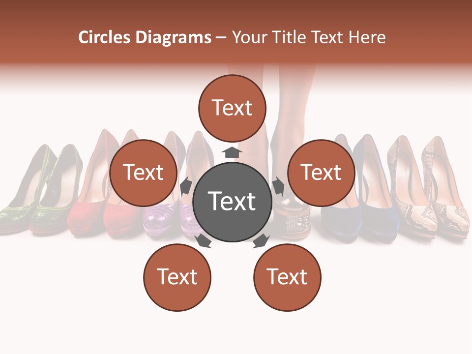 Isolated On White Beauty Foot PowerPoint Template