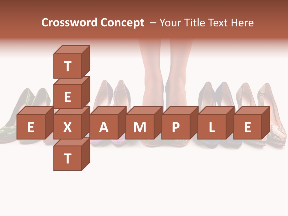 Isolated On White Beauty Foot PowerPoint Template