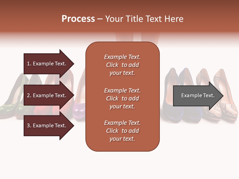 Isolated On White Beauty Foot PowerPoint Template