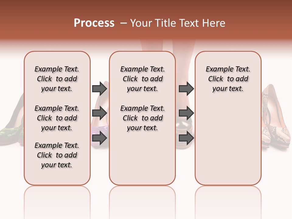 Isolated On White Beauty Foot PowerPoint Template