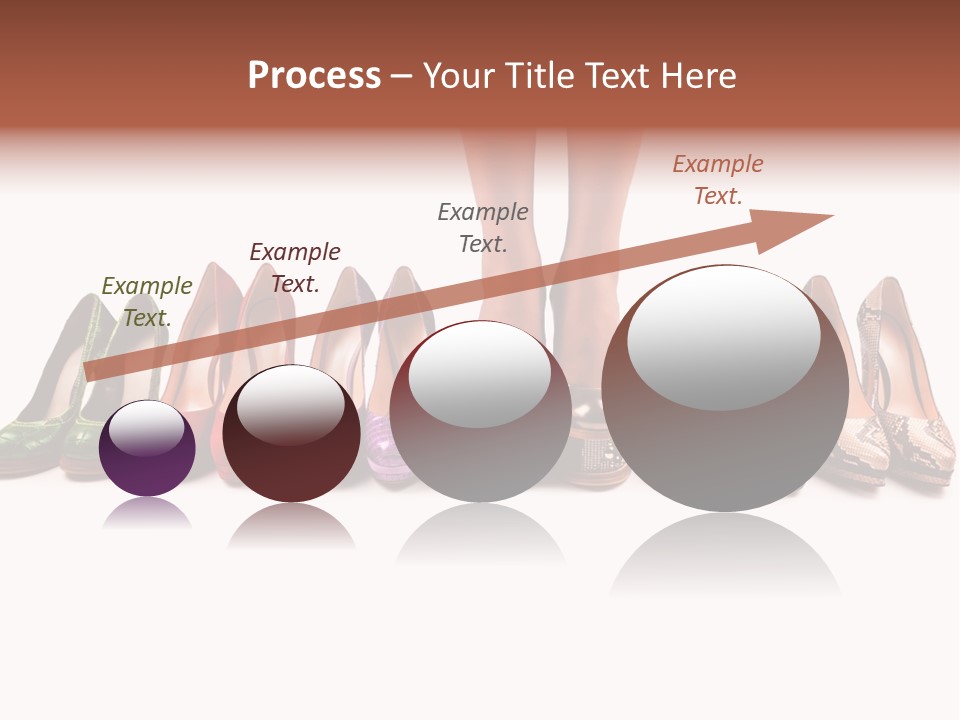 Isolated On White Beauty Foot PowerPoint Template