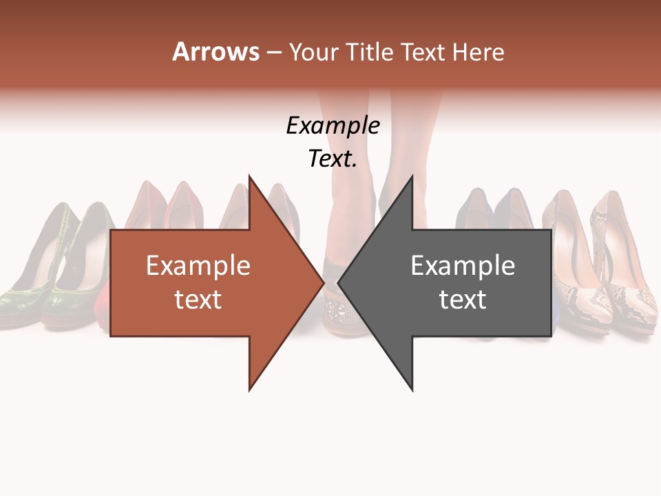 Isolated On White Beauty Foot PowerPoint Template