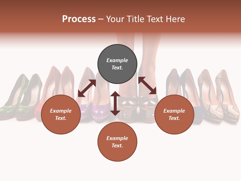 Isolated On White Beauty Foot PowerPoint Template