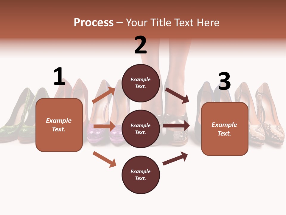 Isolated On White Beauty Foot PowerPoint Template