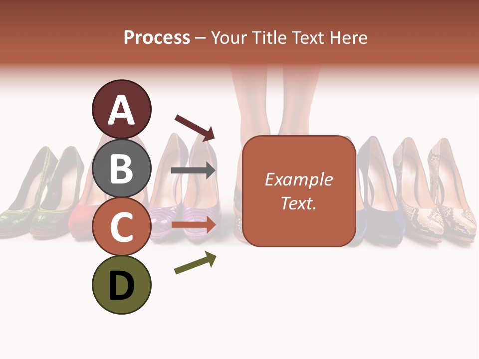 Isolated On White Beauty Foot PowerPoint Template