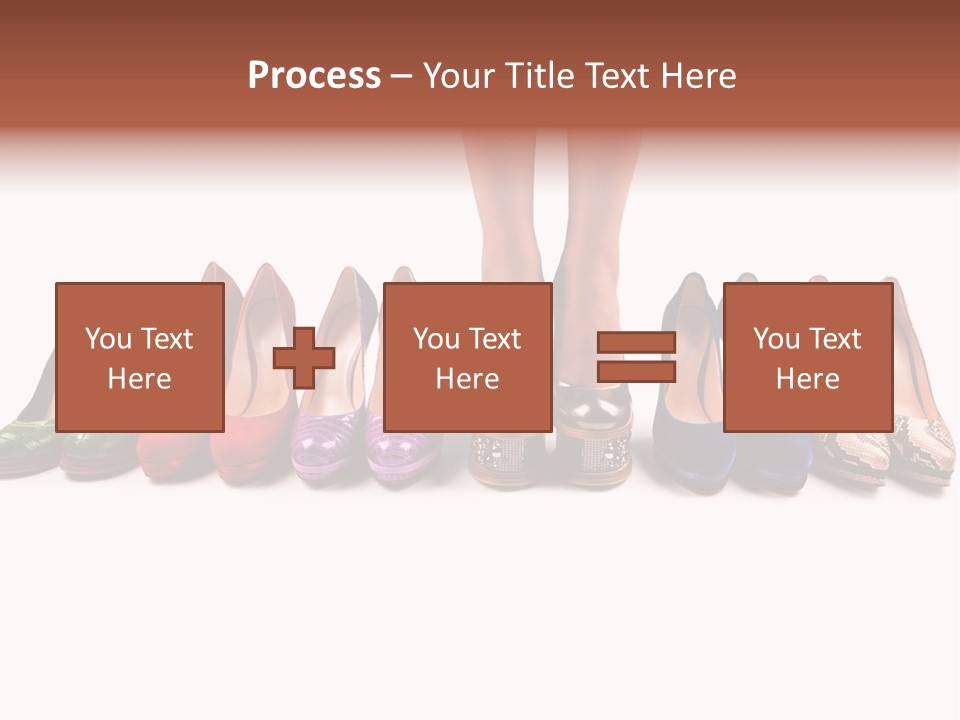 Isolated On White Beauty Foot PowerPoint Template