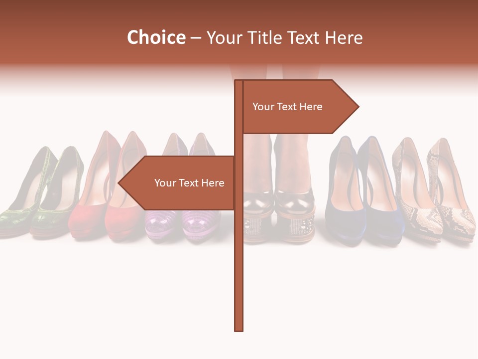 Isolated On White Beauty Foot PowerPoint Template