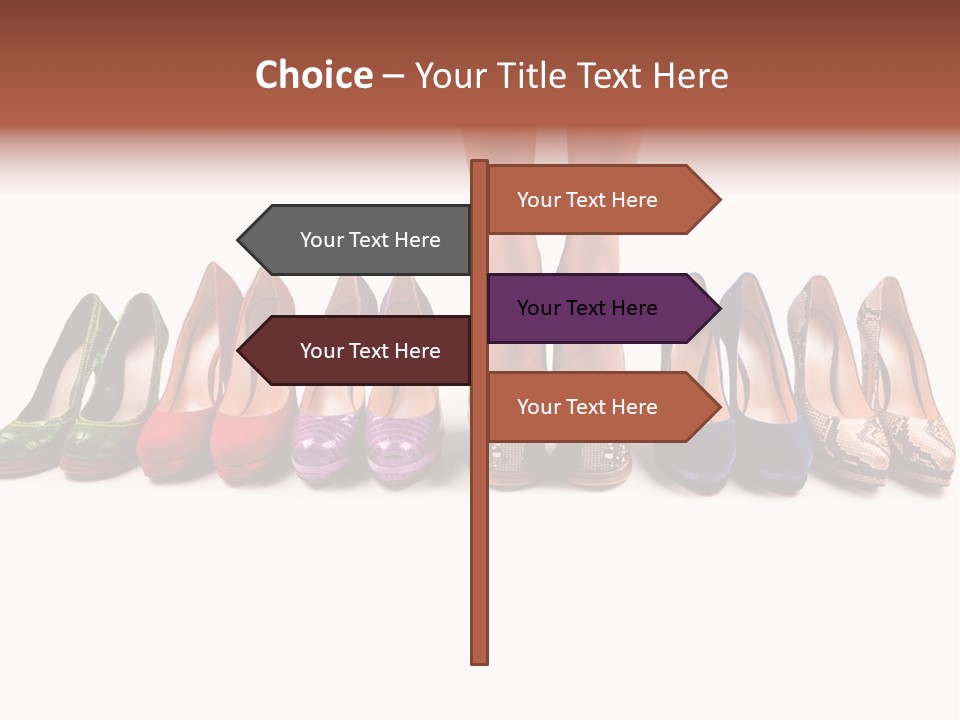 Isolated On White Beauty Foot PowerPoint Template