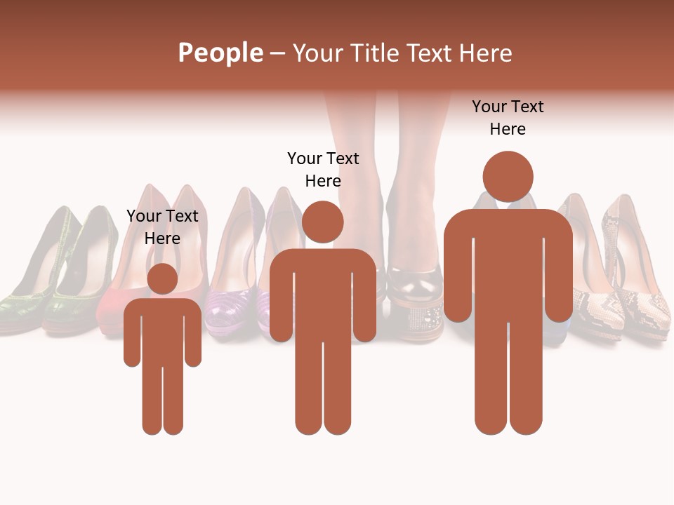 Isolated On White Beauty Foot PowerPoint Template