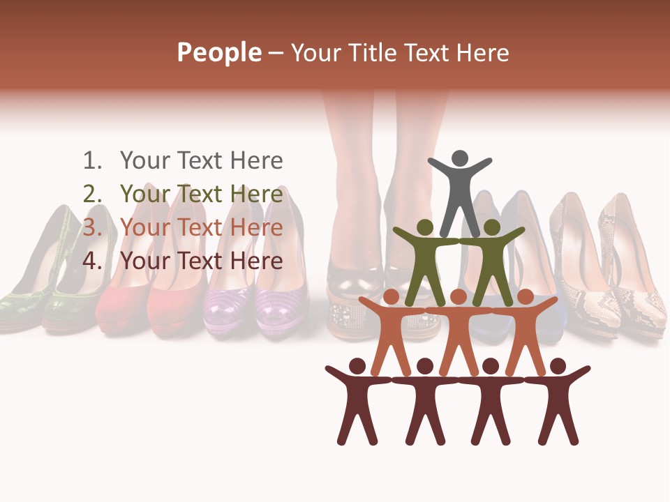 Isolated On White Beauty Foot PowerPoint Template