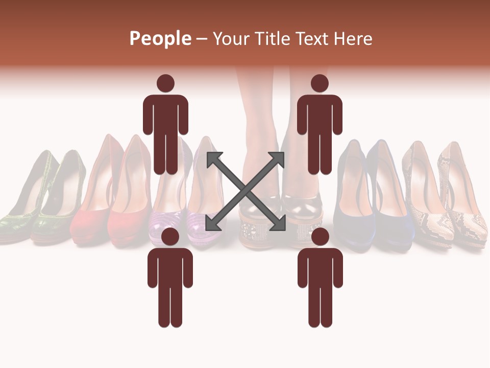 Isolated On White Beauty Foot PowerPoint Template