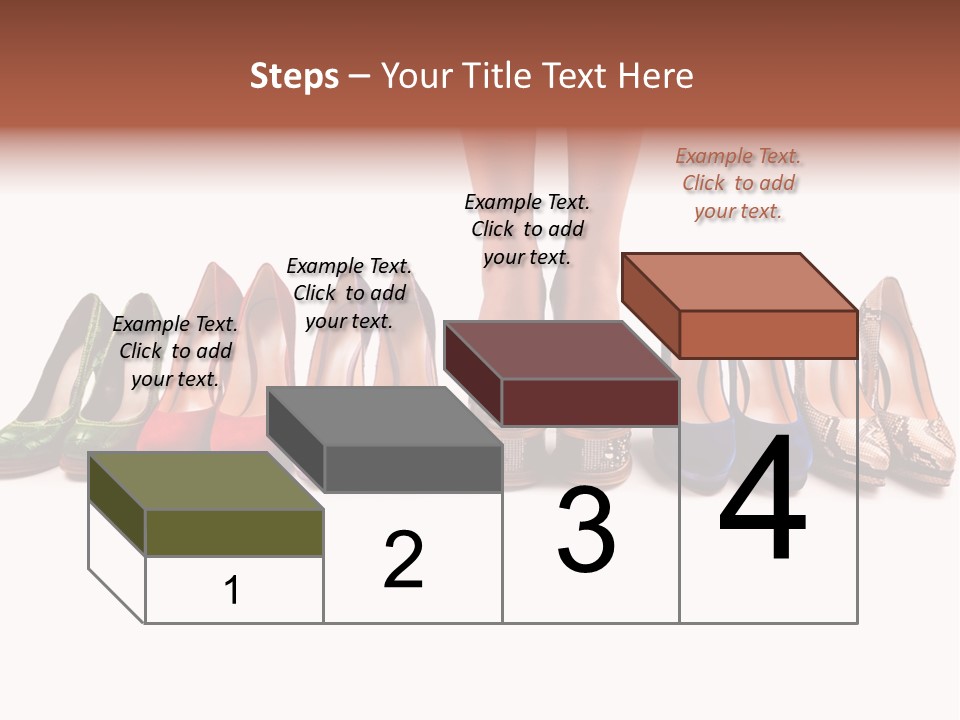 Isolated On White Beauty Foot PowerPoint Template