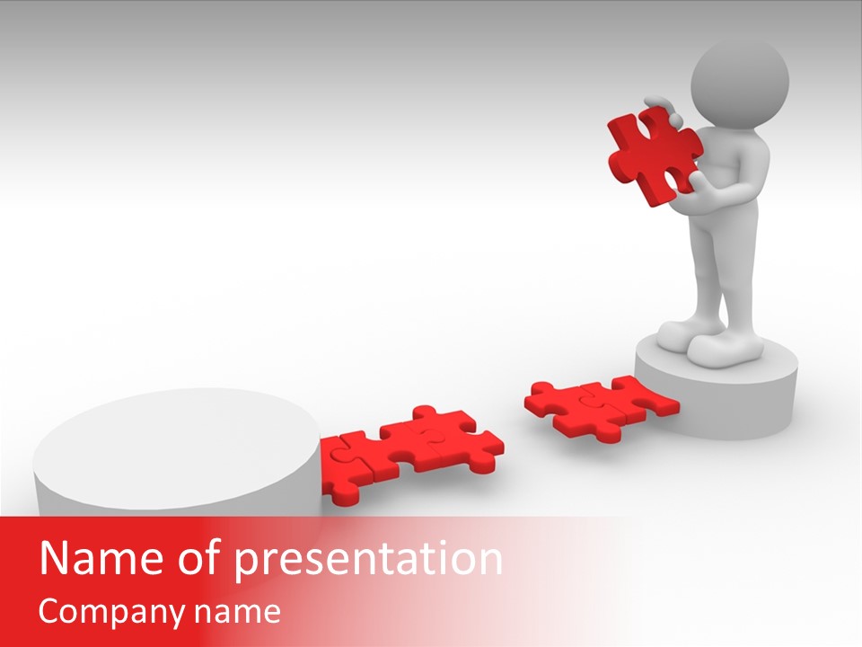 Conquering Red Structure PowerPoint Template