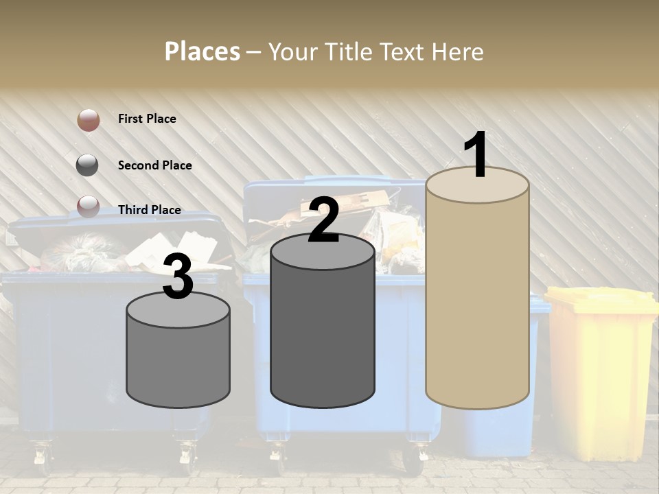 Background Waste Bins Dust PowerPoint Template