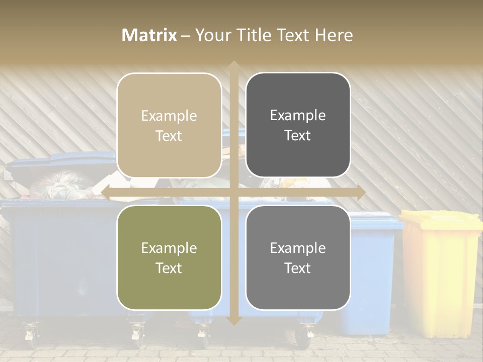 Background Waste Bins Dust PowerPoint Template